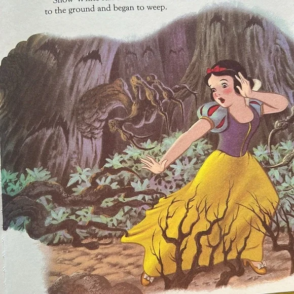 Vintage 80s Snow White and the Seven Dwarfs Walt Disney A Golden Book Hardback - Picture 9 of 12